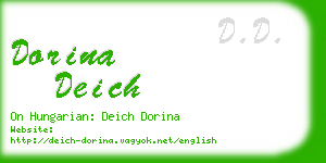 dorina deich business card